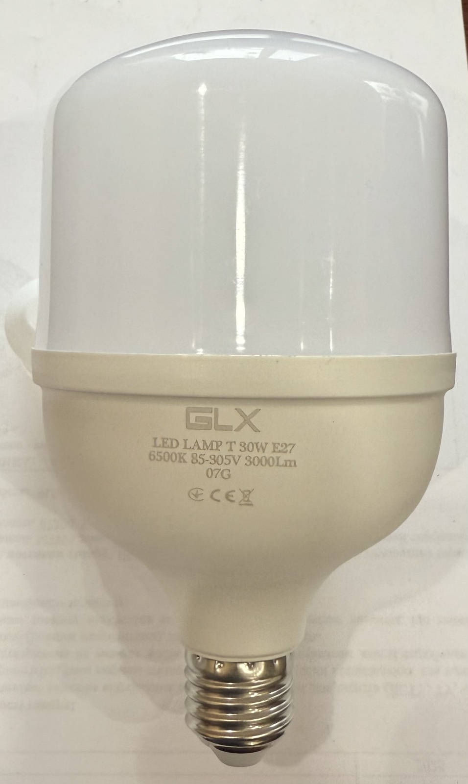 LED лампа Т 30Вт Е27 6500К ТМ GLX
